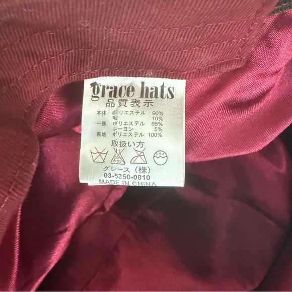 Grace Hats Japan Women's Brown Tweed Hat - Picture 4 of 5